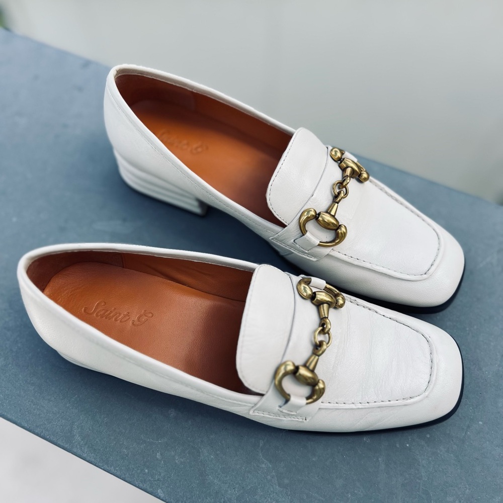 Saint G off white loafers, size 38 or US 7.5